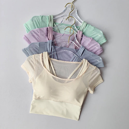 Flora Bra（フローラブラ）｜メッシュスリーブ ピラティスブラトップ